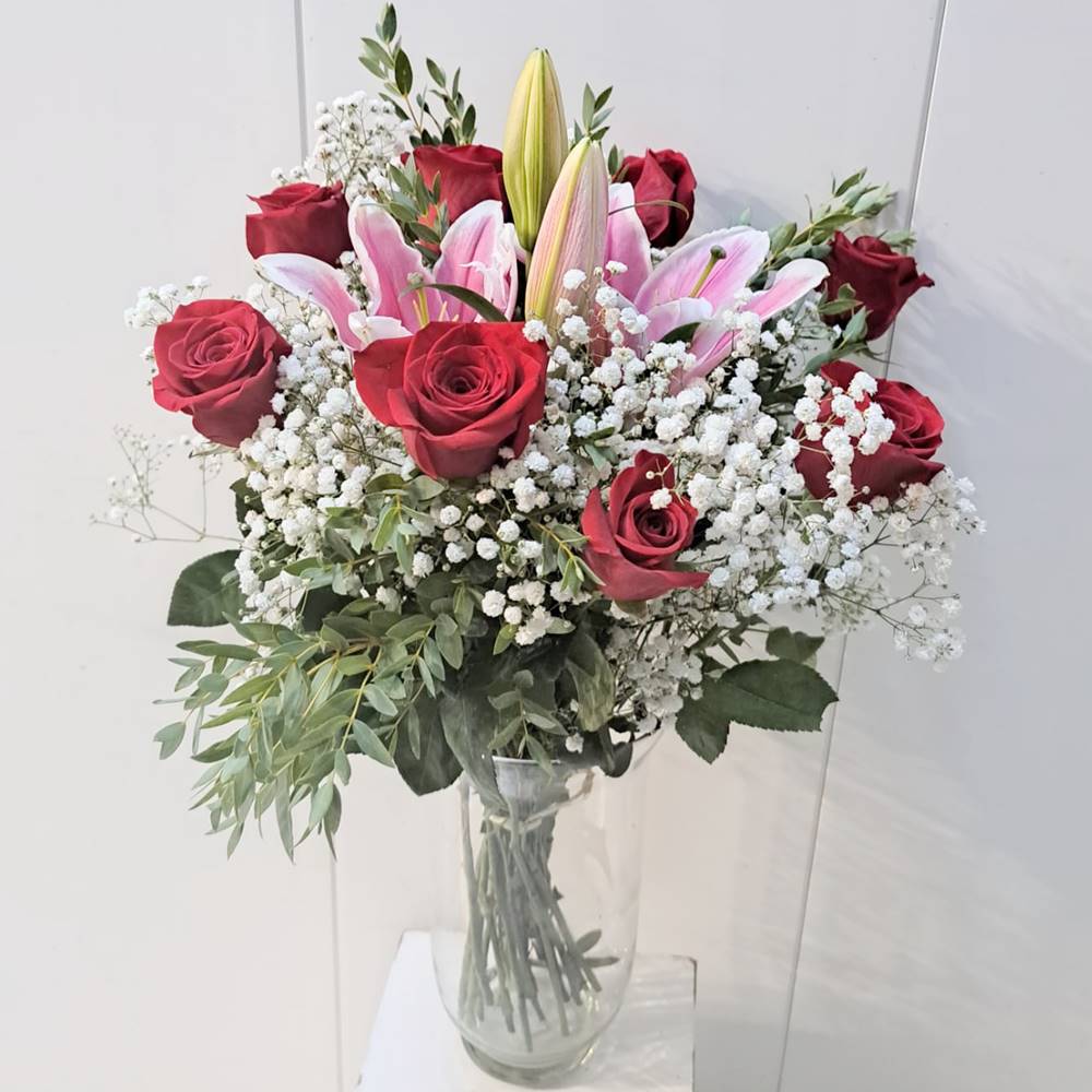 Ramo Tximeleta – Rosas y lilium